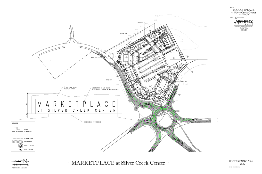 Summit Point Realty, LLC. – Marketplace at Silver Creek Center Signage