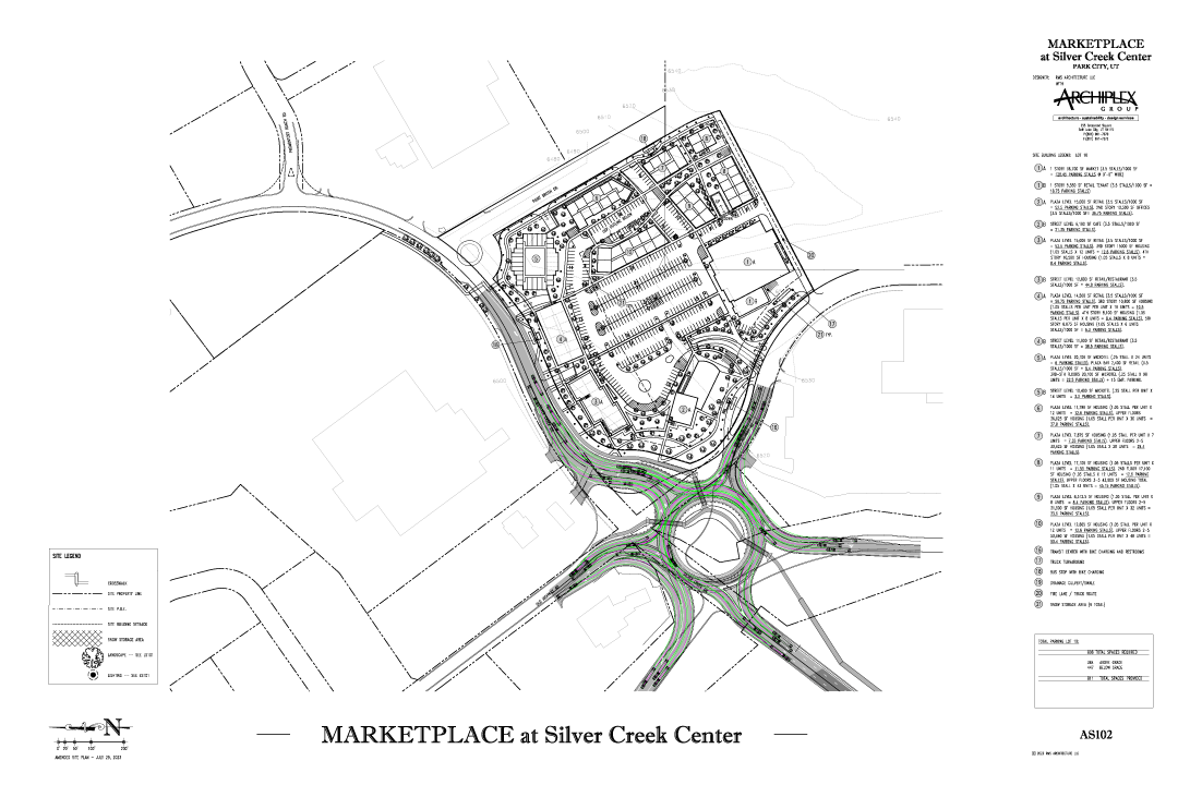 Summit Point Realty, LLC. – Marketplace at Silver Creek Center Siteplan